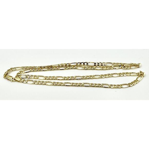 New 10k Gold 4.2mm wide Figaro Link 20 inch Chain - Picture 7 of 8
